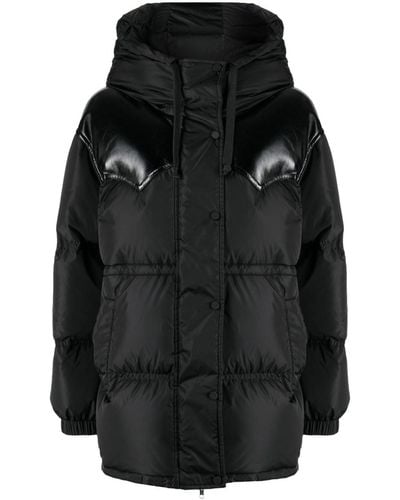 Stand Studio Matterhorn Paneled Padded Coat - Black