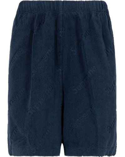 Supreme Shorts mit Jacquard-Logo - Blau