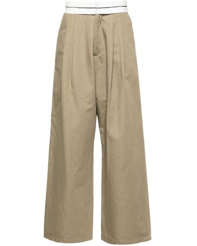 Societe Anonyme Pleated Wide-leg Trousers (pack Of Two) - Natural
