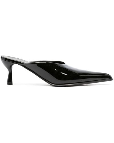 Lanvin 65mm Patent Leather Court Shoes - Black