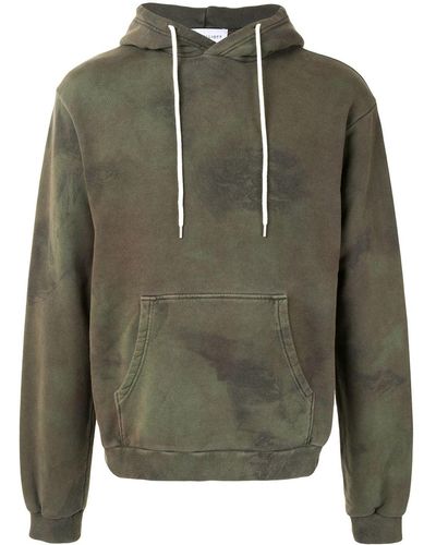 John Elliott Hoodie à imprimé tie dye - Vert