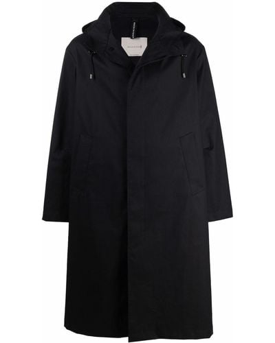 Mackintosh Wolfson Hooded Raincoat - Black