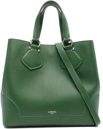 Lancel Medium Leather Tote Bag - Green