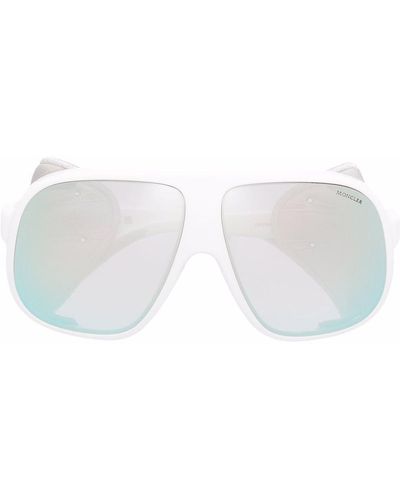 Moncler Mask-frame Sunglasses - White