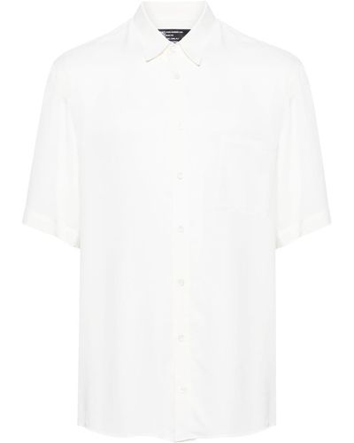 Patrizia Pepe Classic-collar Twill Shirt - White