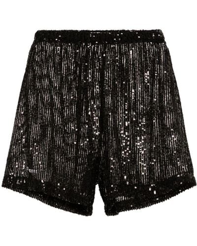 Societe Anonyme Selvi Sequined Mini Shorts - Black