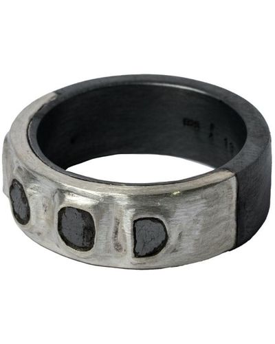Parts Of 4 Sistema Black Diamond Sterling-silver Ring