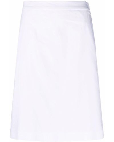 Calvin Klein ハイウエスト ストレートスカート - ホワイト