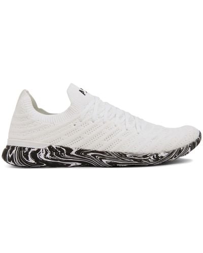 Athletic Propulsion Labs Techloom Wave Logo-print Trainers - White