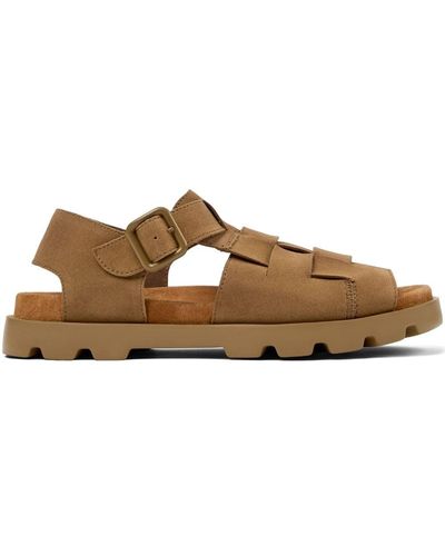 Camper Sandalias Brutus con hebilla - Marrón