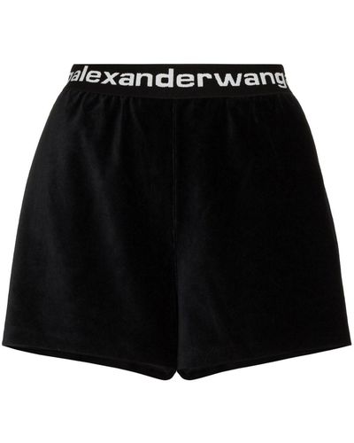 Alexander Wang ロゴ ショートパンツ - ブラック