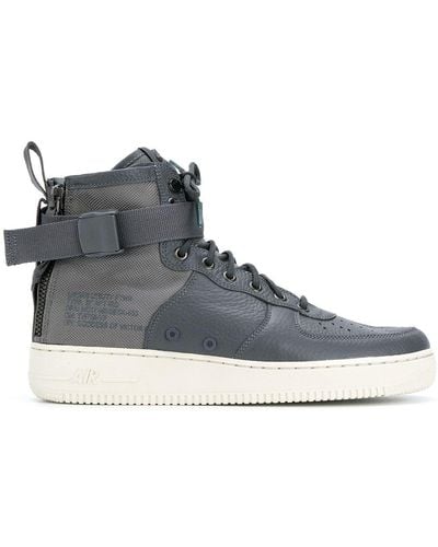 Nike SF AF1 Mid "Dark Grey" sneakers - Blau