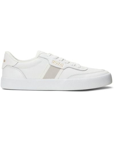 Polo Ralph Lauren Court Leather Sneakers - White