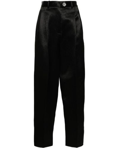 Peter Do High-waist Tapered Pants - Black