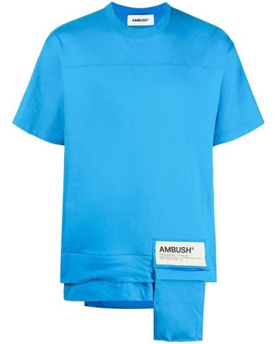 Ambush T-shirt Met Zak - Blauw