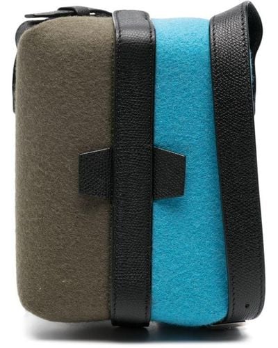 Valextra Tric Trac Mini-Tasche - Blau