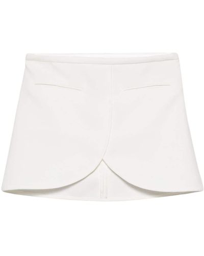 Courreges Ellipse Asymmetric Skirt - White