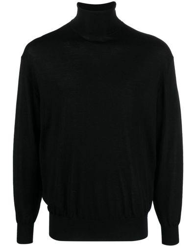 Neil Barrett Roll-neck Wool Sweater - Black