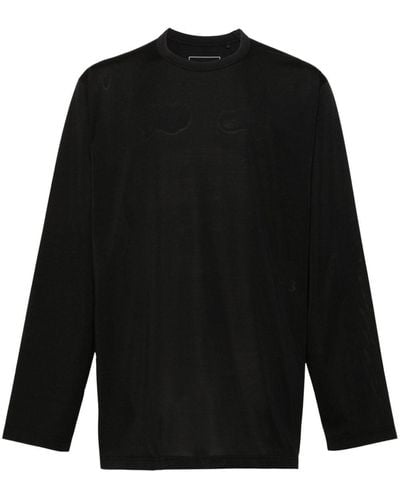 Y-3 T-shirt Met Lange Mouwen - Zwart