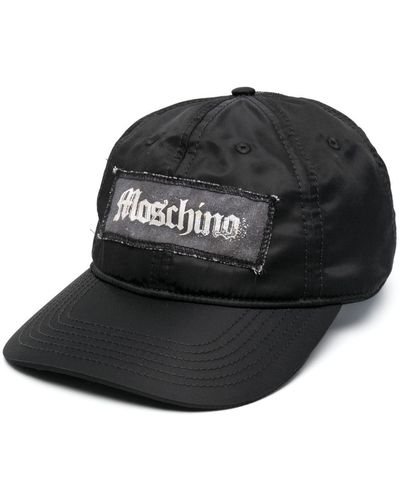 Moschino Baseballkappe mit Logo-Patch - Schwarz