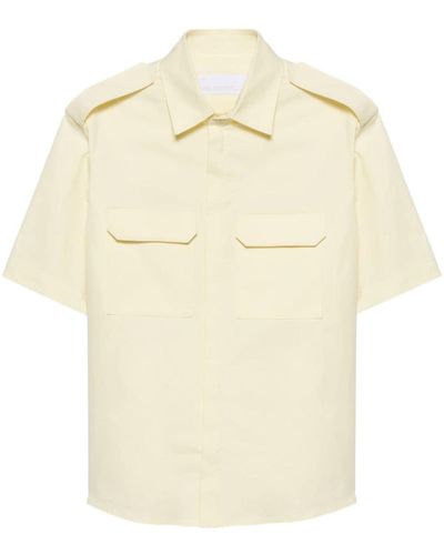 Neil Barrett Short-sleeve Military Shirt - Natural