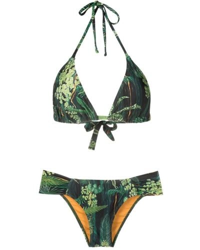 Lygia & Nanny Set bikini Vicky con stampa - Verde