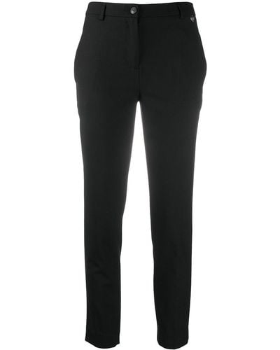 Twin Set Cropped Skinny Trousers - Black
