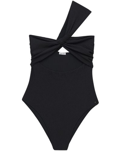 Anine Bing Roux Stretch Swimsuit - Black