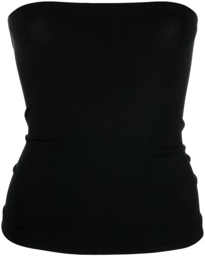 Wolford Top Fatal sin mangas - Negro