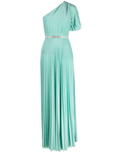 Liu Jo Shimmery Pleated Dress - Green