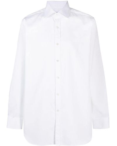 Dunhill Katoenen Overhemd - Wit