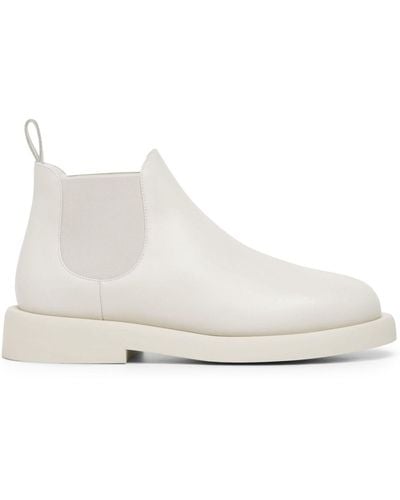 Marsèll Gommello Leather Chelsea Boots - White
