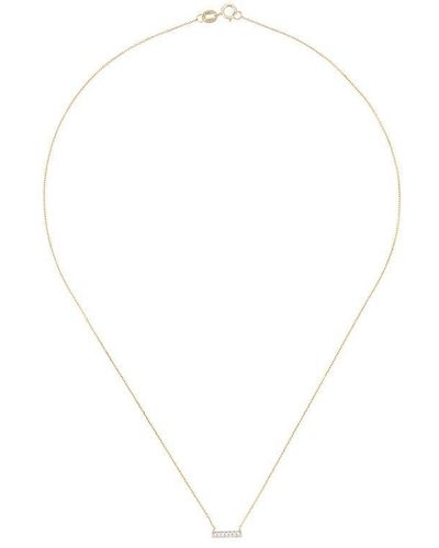 Dana Rebecca 14kt Gold Sylvie Rose Diamond Bar Necklace - White