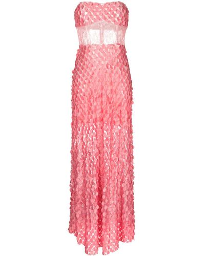 Manning Cartell Supreme Extreme Disc-embellished Gown - Pink