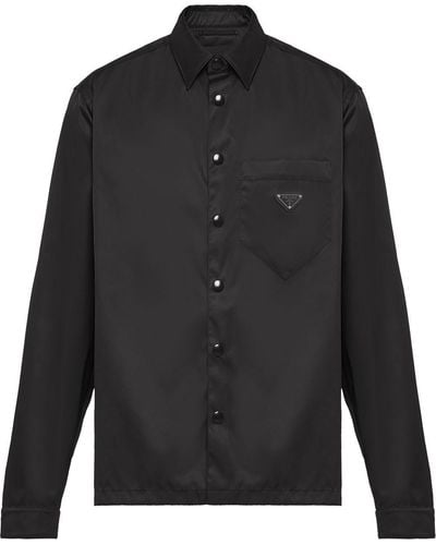 Prada Snap Button-up Shirt - Black