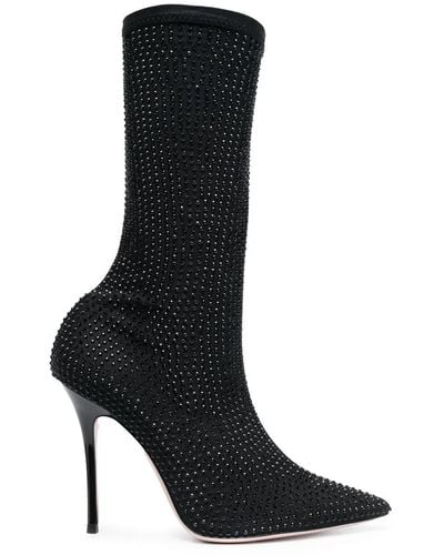 Gedebe Logan Crystal-embellished Boots - Black