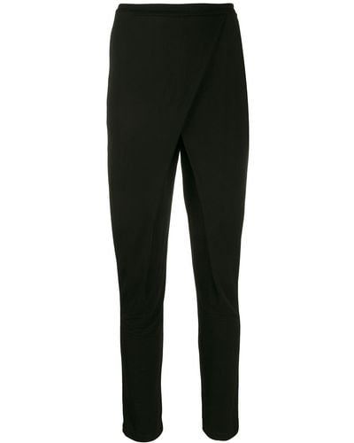 Roberto Cavalli Wrap-effect Panelled Trousers - Black