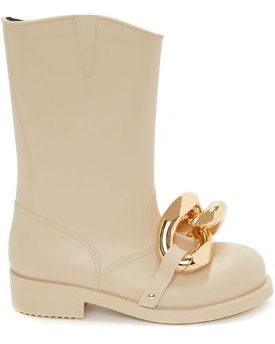 JW Anderson Chain Low-heel Wellies - Natural