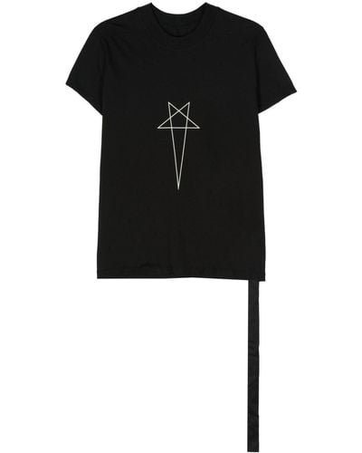 Rick Owens Level T Cotton T-shirt - Black