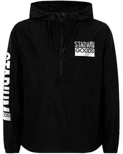 Stadium Goods Cortavientos con logo Black/Reflective - Negro