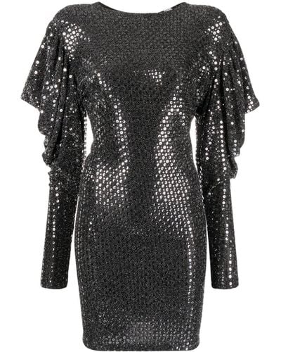 Karl Lagerfeld スパンコール ドレス - ブラック