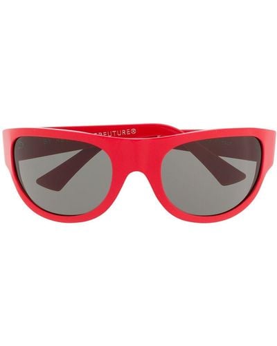 Retrosuperfuture Gafas de sol oversize - Rojo