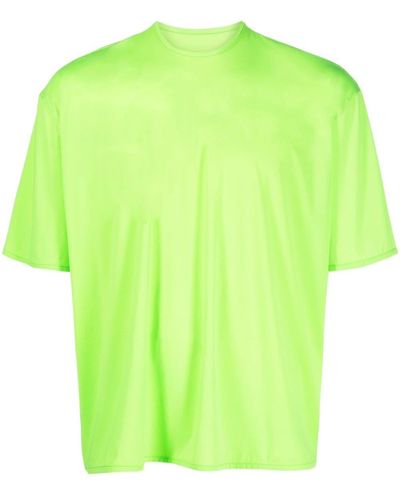 Sunnei Slogan-print Jersey T-shirt - Green