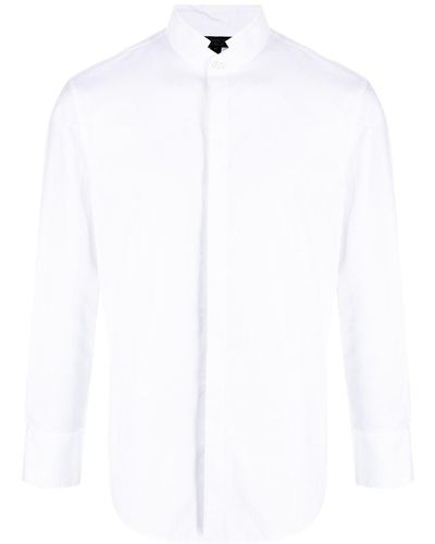 Shanghai Tang Double Mandarin Collar Shirt - White