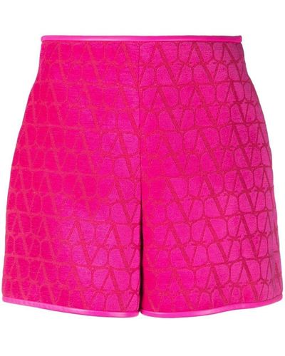 Valentino Garavani Toile Iconographe Shorts - Pink