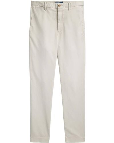 Polo Ralph Lauren Slim-fit Cotton Trousers - White