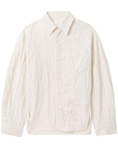 Adererror Crinkled Point-collar Shirt - White