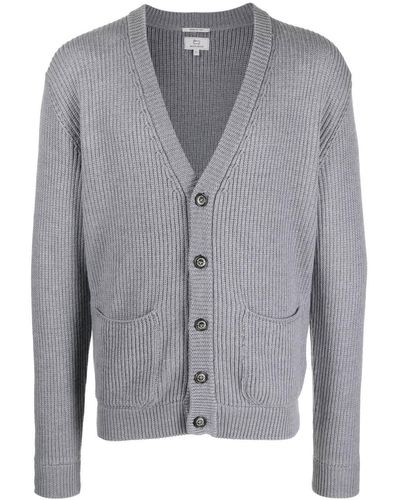 Woolrich Ribbed Button-up Cardigan - Gray