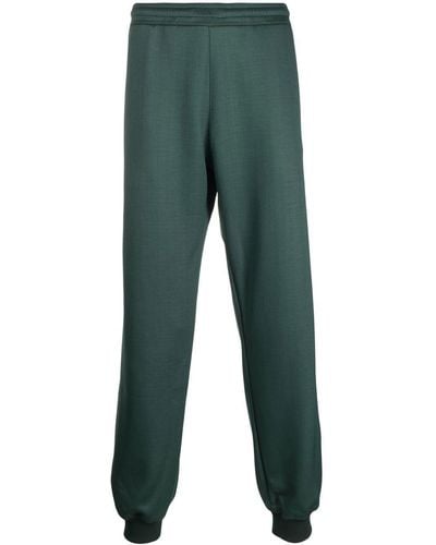 Lanvin Pantalones de chándal con logo bordado - Verde