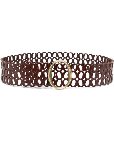 Orciani Cut-out Logo-plaque Belt - Brown